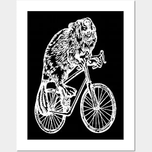 SEEMBO Beaver Cycling Bicycle Bicycling Biking Riding Bike Posters and Art